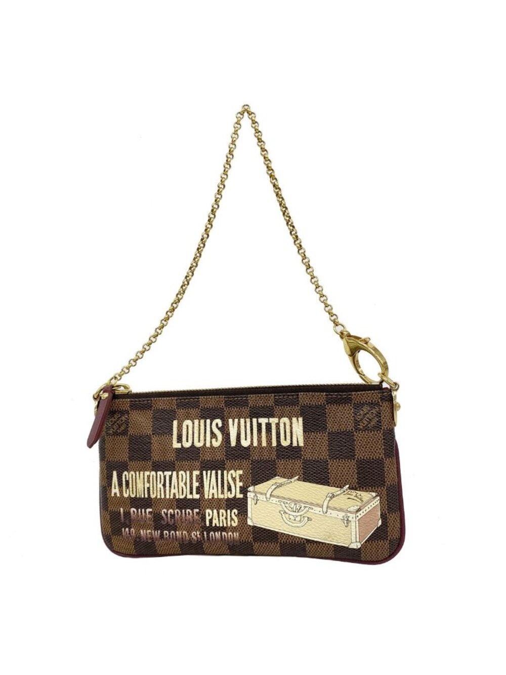 Louis Vuitton Pochette Damier Mila MM Ebene Handbag